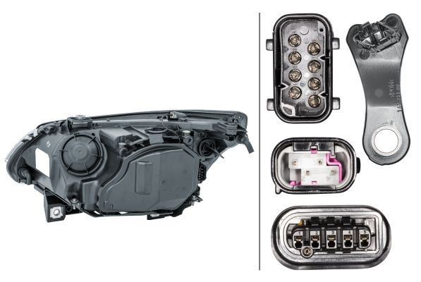 Hella Right Headlight for BMW, OEM quality, OEM 63127160196 - View 4