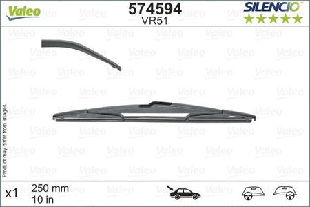 Valeo Rear Wiper Blade for Vauxhall, Ssangyong & more, OEM quality, OEM 13464219 - View 3