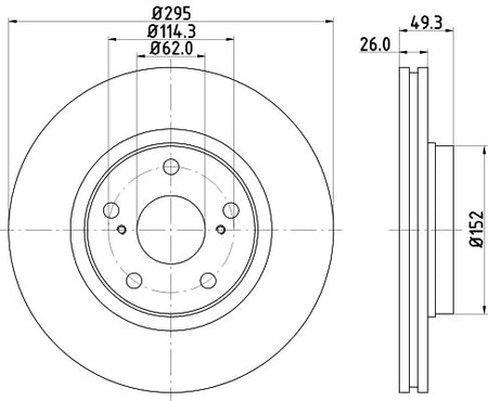 Hella Brake Disc for Toyota, OEM quality, OEM 4351202190 - View 4