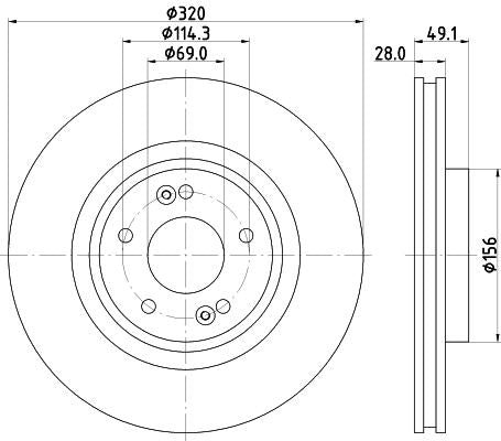 Hella Brake Disc for Hyundai, OEM quality, OEM 517122W000 - View 4