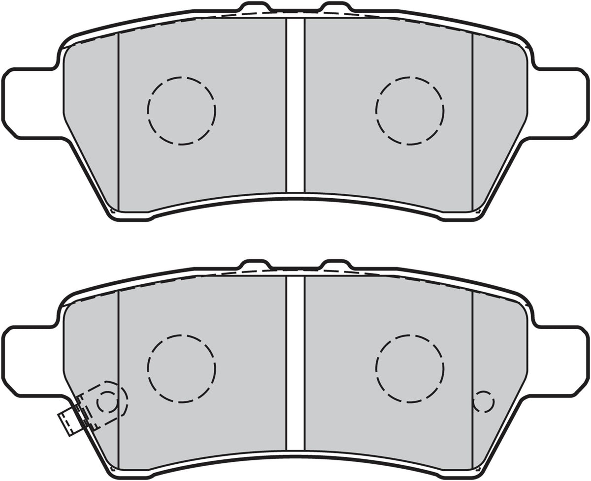 Valeo Rear Brake Pad Set for Nissan, OEM quality, OEM 44060-EB325, MPN 301730