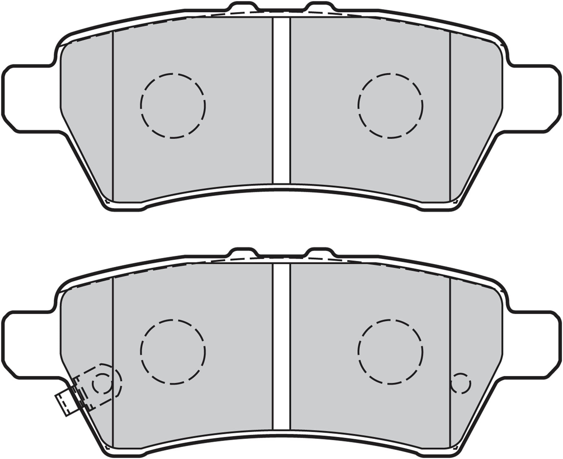 Valeo Rear Brake Pad Set for Nissan, OEM quality, OEM 44060-EB325, MPN 301730