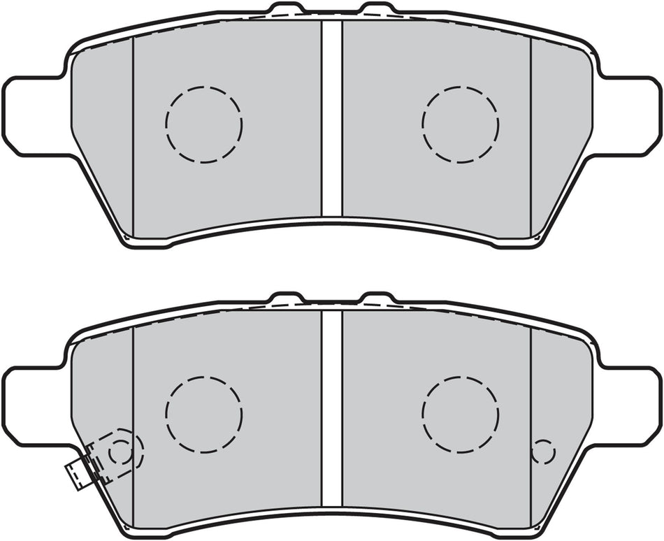 Valeo Rear Brake Pad Set for Nissan, OEM quality, OEM 44060-EB325, MPN 301730