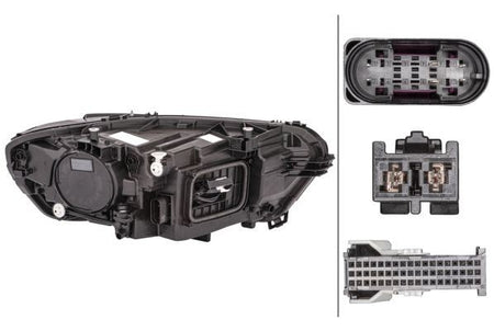 Mercedes-Benz CLA Left Headlight, Hella OEM, OEM 1189062700 - View 4