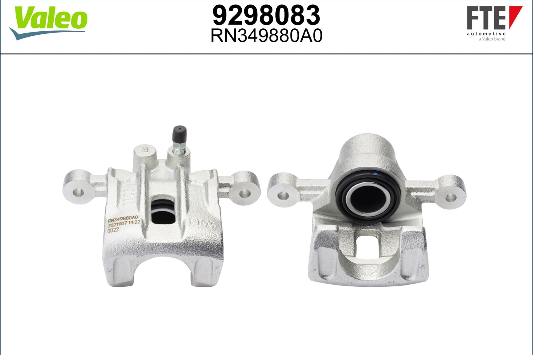Valeo Right Brake Caliper Right for Kia & Hyundai, OEM quality, OEM 582301H300, MPN 9298083
