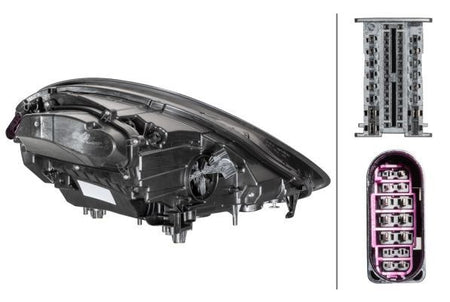 Porsche Panamera Right Headlight, Hella OEM, OEM 971941034J - View 2
