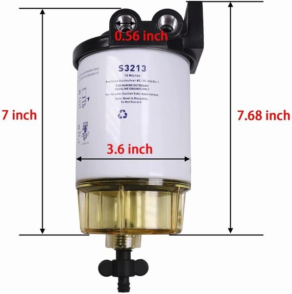 Water Separating Fuel Filter - for Mercury & OMC - OEM 25-JUN-2025 | Eurowagens - View 7