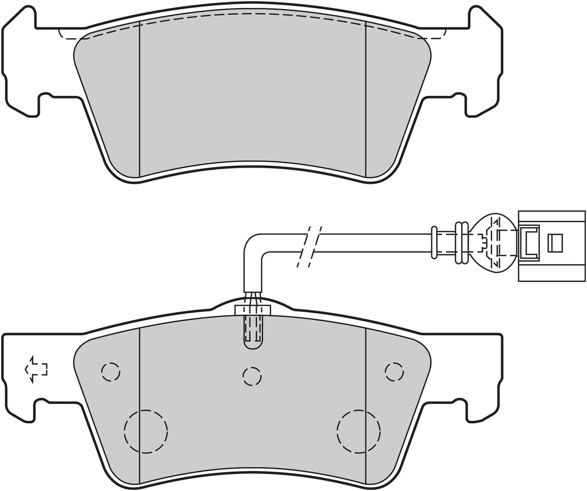 Valeo Rear Brake Pad Set for Volkswagen, OEM quality, OEM 7H8698451, MPN 301946