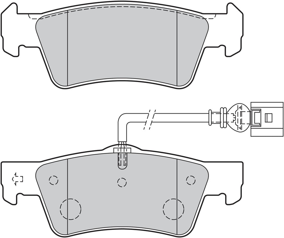 Valeo Rear Brake Pad Set for Volkswagen, OEM quality, OEM 7H8698451, MPN 301946