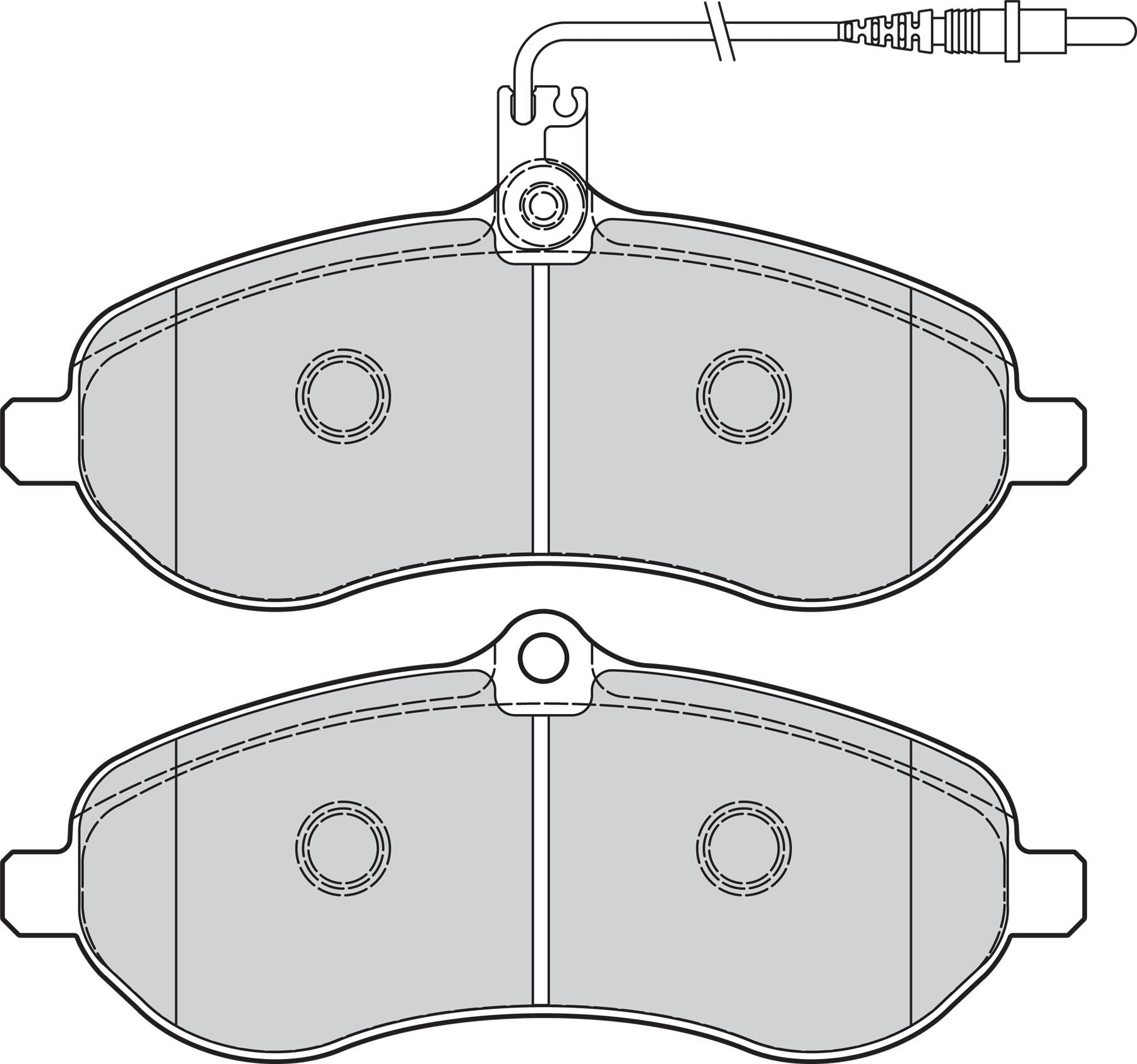 Valeo Front Brake Pad Set for Lancia, Fiat & more, OEM quality, OEM 4253-63, MPN 302078
