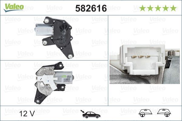Valeo Rear Wiper Motor for Renault, OEM quality, OEM 8200311486 - View 3