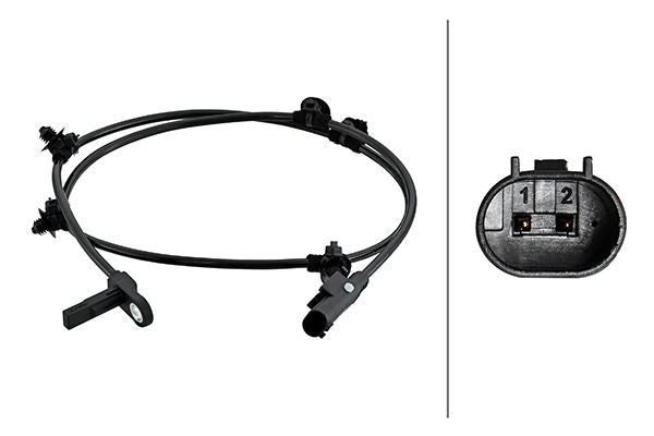 Hella ABS Wheel Speed Sensor for Mercedes-Benz, OEM quality, OEM 4479051503, MPN 6PU 230 048-271