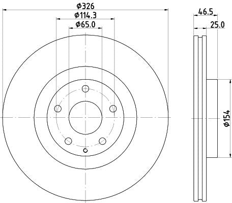 Hella Brake Disc for Mazda & Mazda (changan), OEM quality, OEM DN4J33251 - View 4