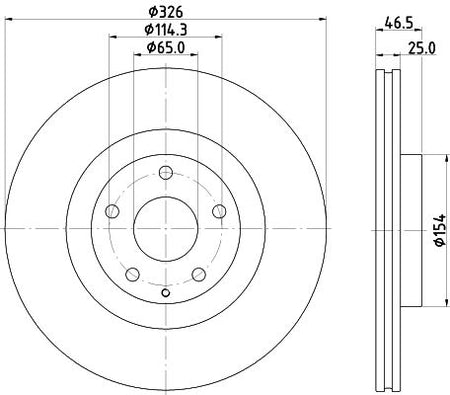 Hella Brake Disc for Mazda & Mazda (changan), OEM quality, OEM DN4J33251 - View 4