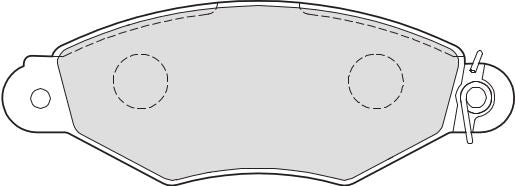 Valeo Front Brake Pad Set for Renault, Nissan & more, OEM quality, OEM 4251-66, MPN 301726