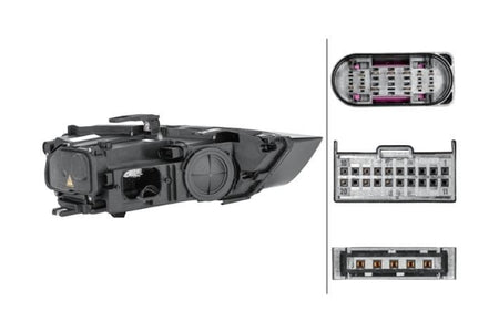Audi Q3 Left Headlight, Hella OEM, OEM 8U0941043D - View 2