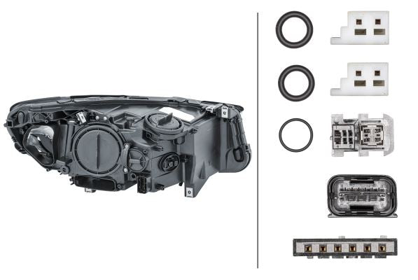 BMW 5 Series Gran Turismo Left Headlight | Hella OEM 63 12 7 262 723