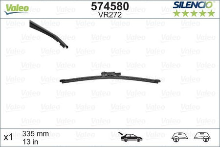 Valeo Rear Wiper Blade for Land Rover, Mercedes-Benz & more, OEM quality, OEM 61622990035, MPN 574580