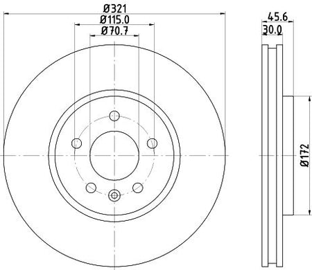 Hella Brake Disc for OPEL & Buick, OEM quality, OEM 13502826 - View 4