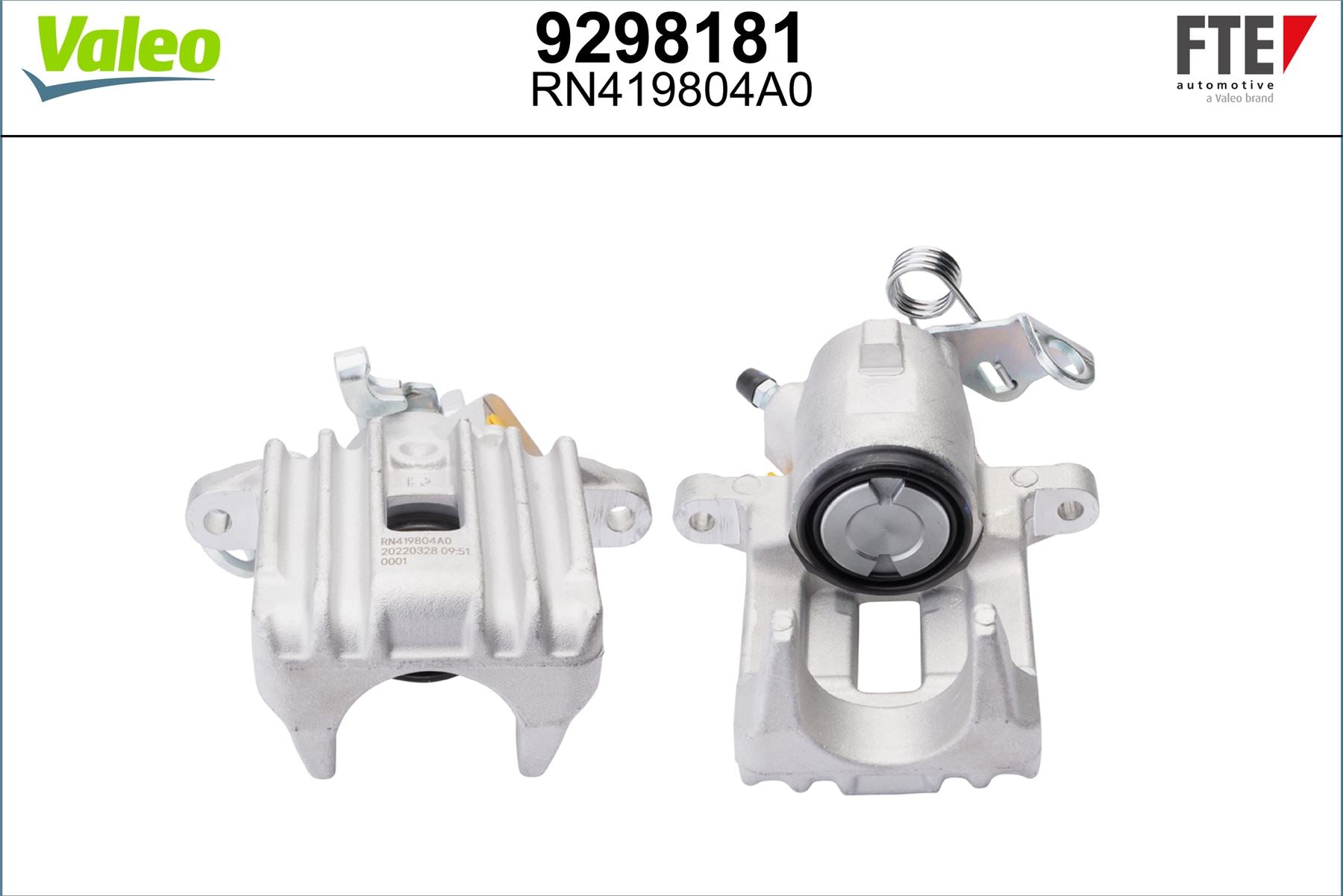 Valeo Right Brake Caliper Right for Skoda, Volkswagen & more, OEM quality, OEM 1J0615424B, MPN 9298181
