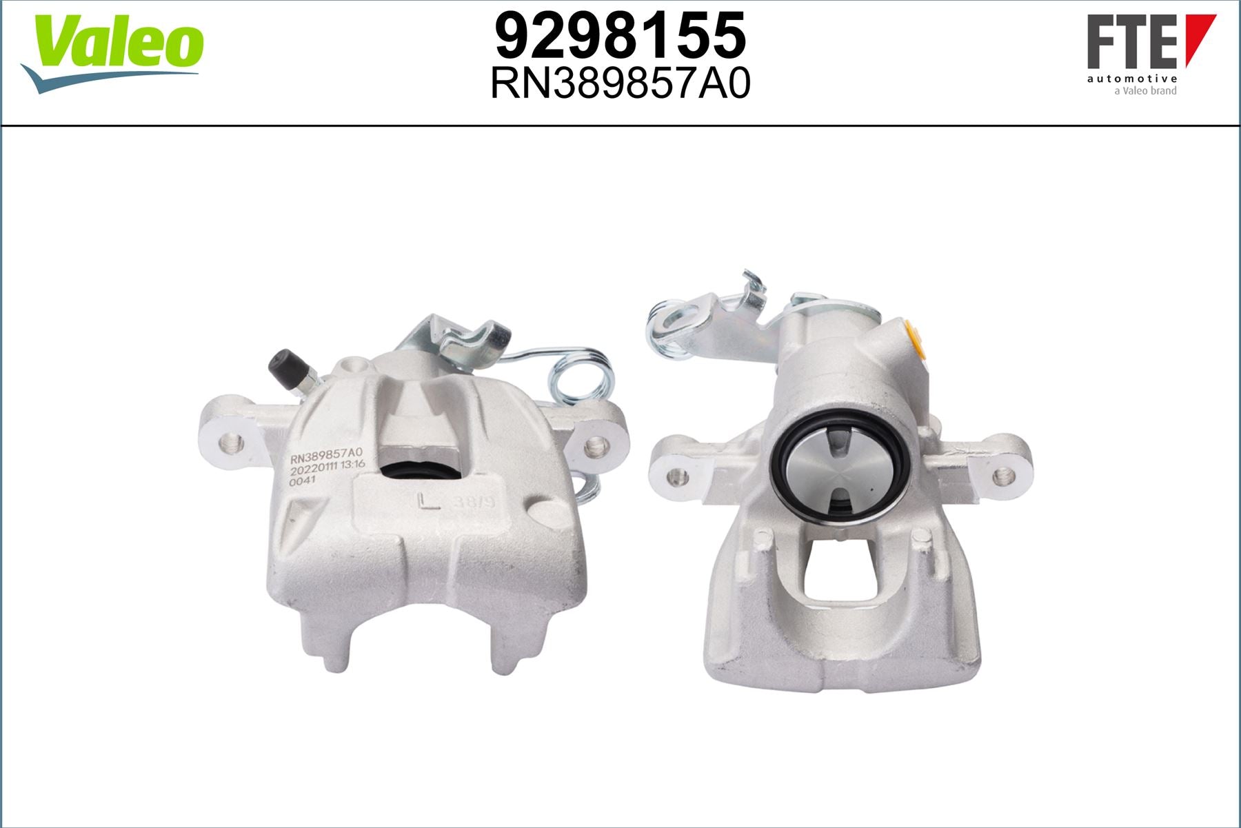 Valeo Left Brake Caliper Left for Peugeot & Citroen, OEM quality, OEM 4400R4, MPN 9298155