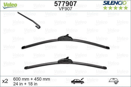 Ssangyong Korando Front Wiper Blade Set, Valeo OEM, OEM BBM567330 - View 3