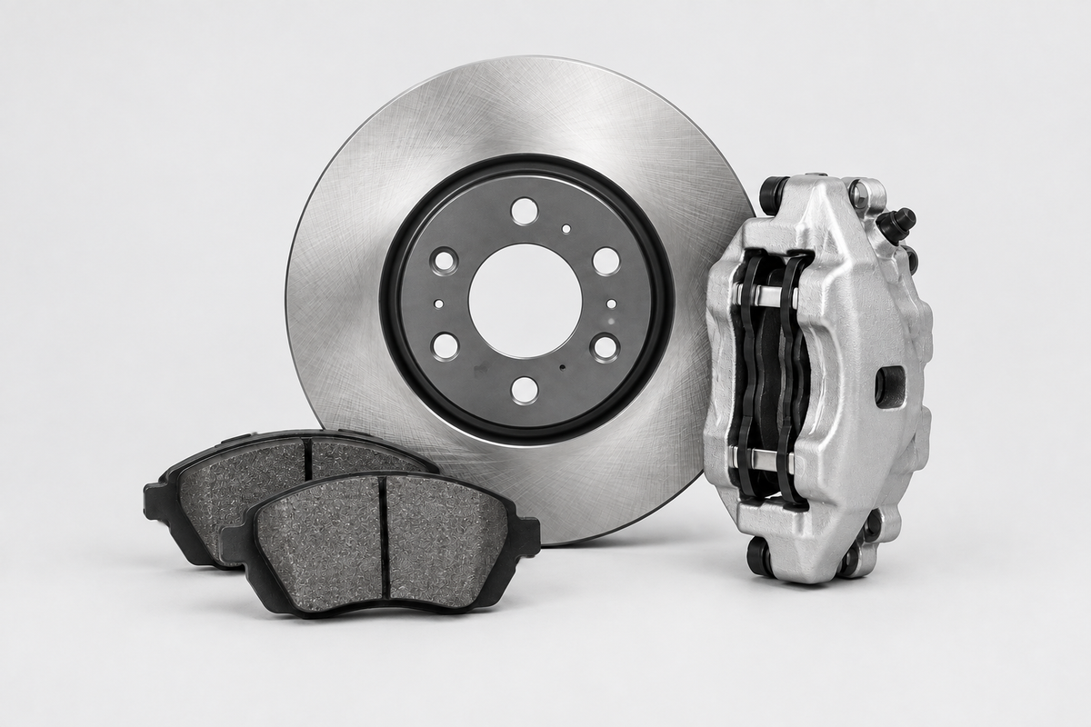 Collection card showing brake components centered on a light grey background.