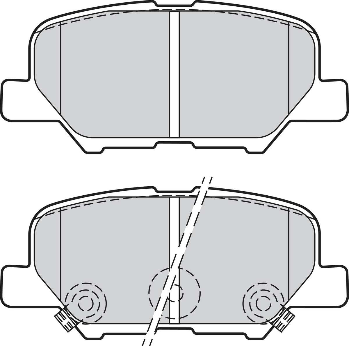 Valeo Rear Brake Pad Set for Mitsubishi, Peugeot & more, OEM quality, OEM 4605A502, MPN 302152