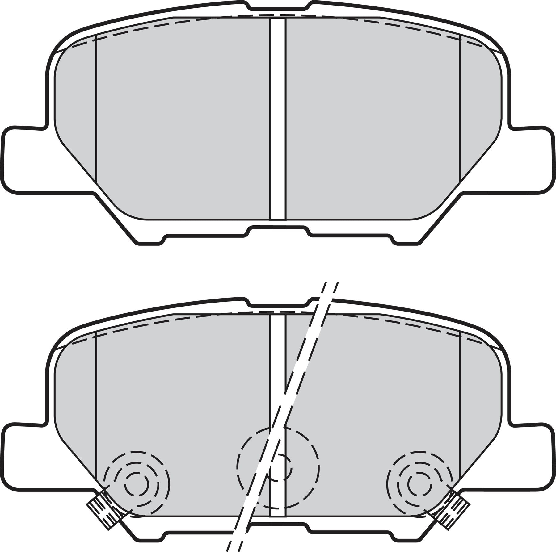 Valeo Rear Brake Pad Set for Mitsubishi, Peugeot & more, OEM quality, OEM 4605A502, MPN 302152