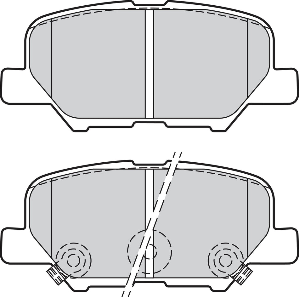 Valeo Rear Brake Pad Set for Mitsubishi, Peugeot & more, OEM quality, OEM 4605A502, MPN 302152