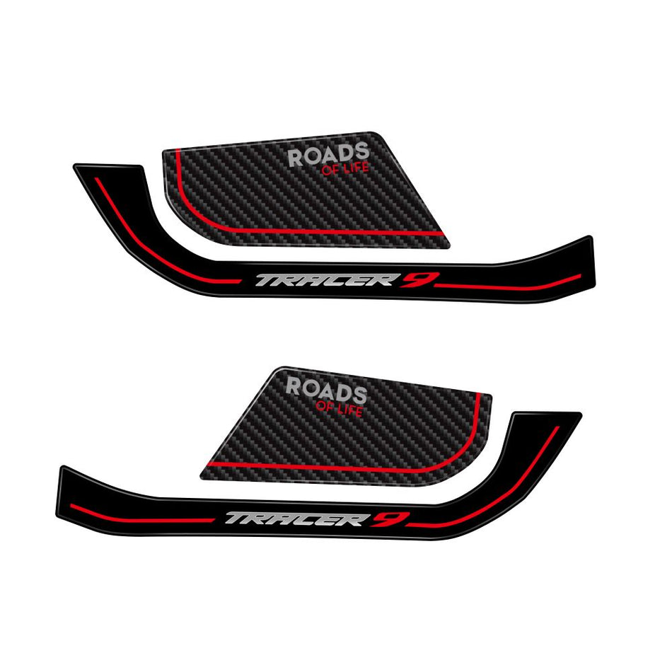3D Resin Hand Guard Protector Sticker Red - for Yamaha | Eurowagens