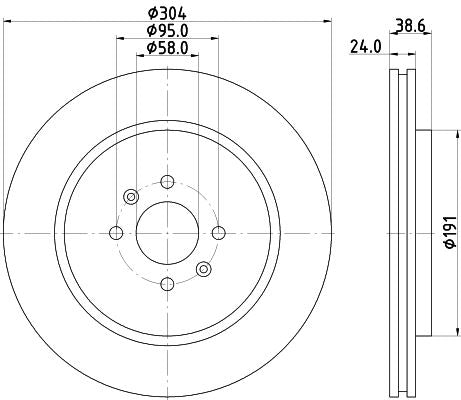 Hella Brake Disc for MG, OEM quality, OEM GBD90850 - View 3