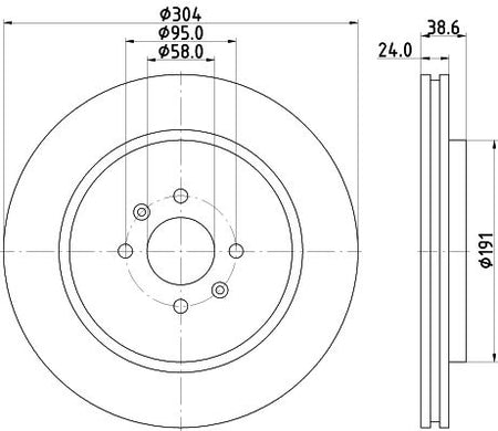 Hella Brake Disc for MG, OEM quality, OEM GBD90850 - View 3