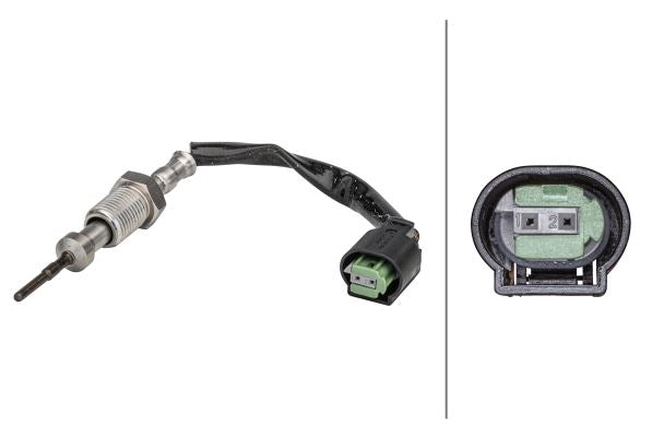 Hella Exhaust Gas Temperature Sensor for BMW, OEM quality, OEM 13627798486, MPN 6PT 358 181-261