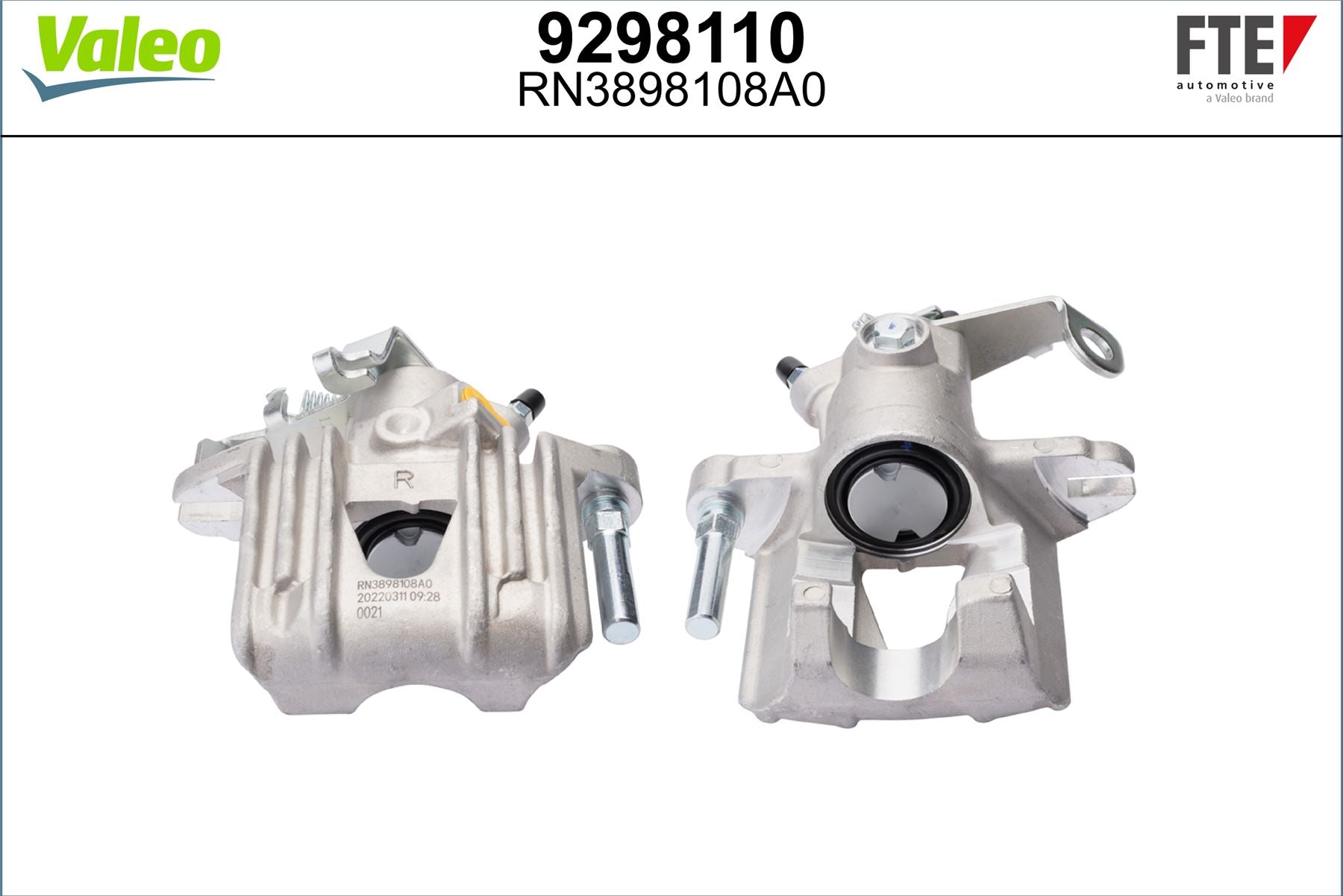 Valeo Right Brake Caliper Right for Vauxhall, OEM quality, OEM 542295, MPN 9298110