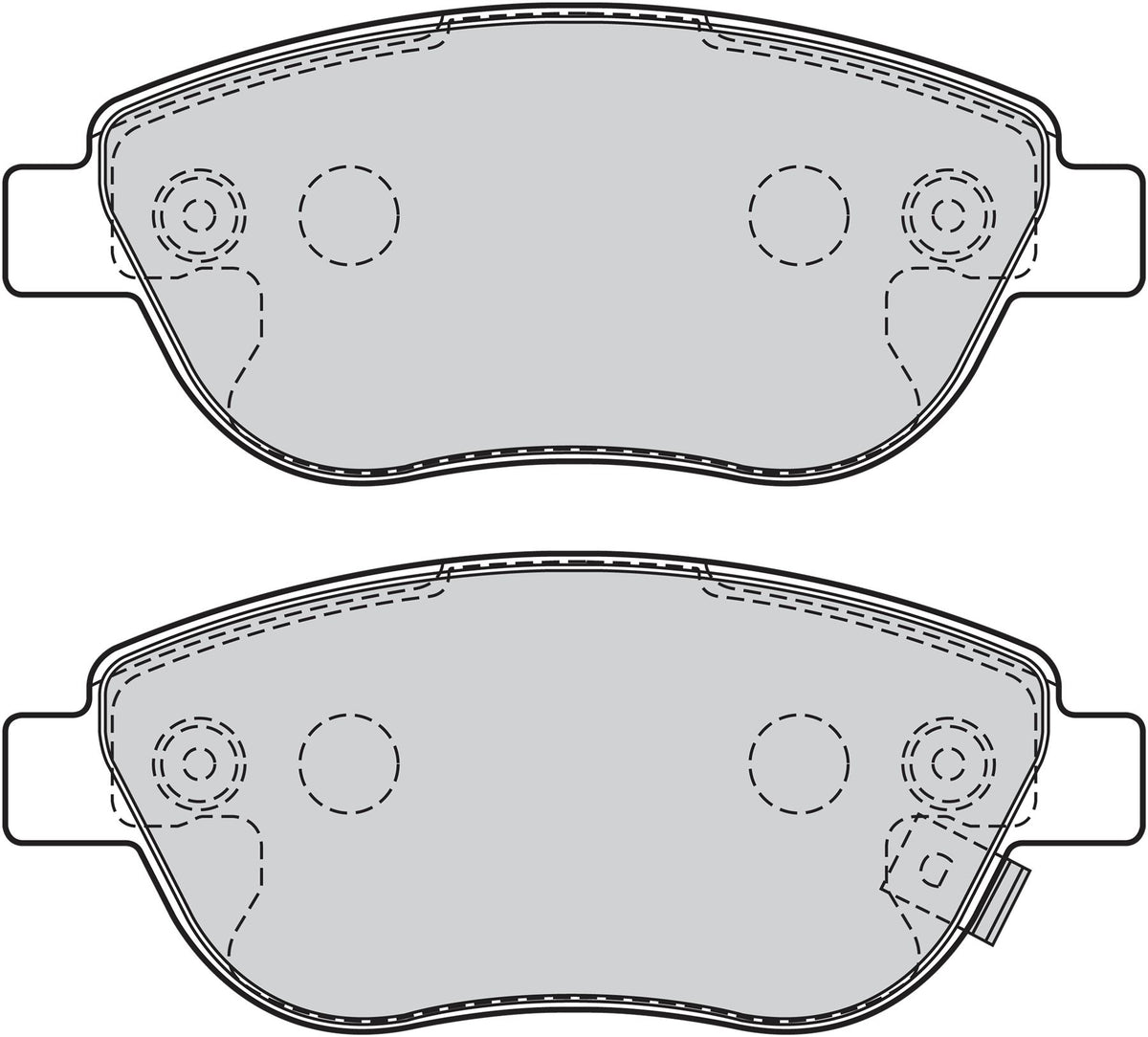 Valeo Front Brake Pad Set for Vauxhall, OEM quality, OEM 1605354, MPN 302069