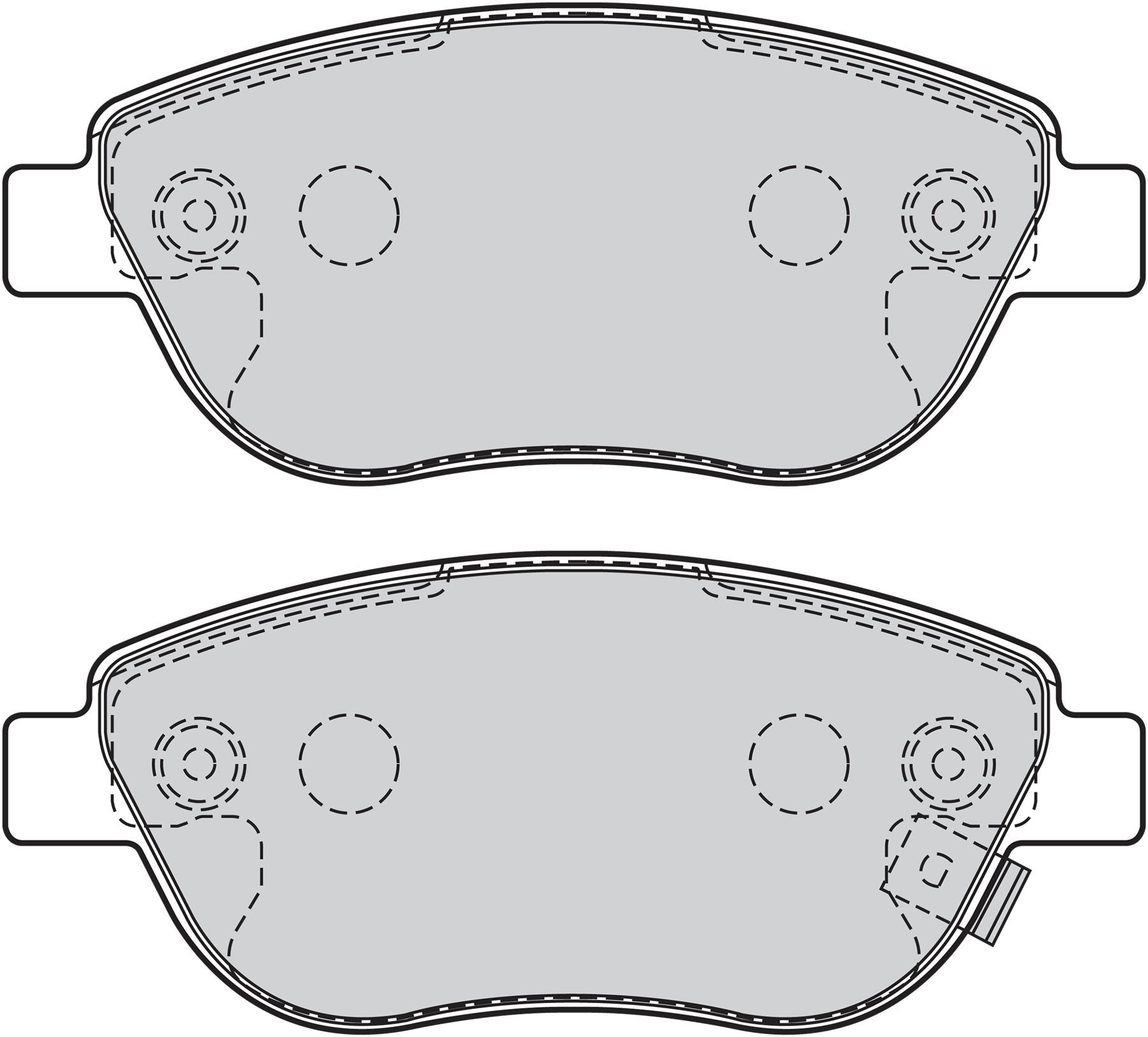 Valeo Front Brake Pad Set for Vauxhall, OEM quality, OEM 1605354, MPN 302069