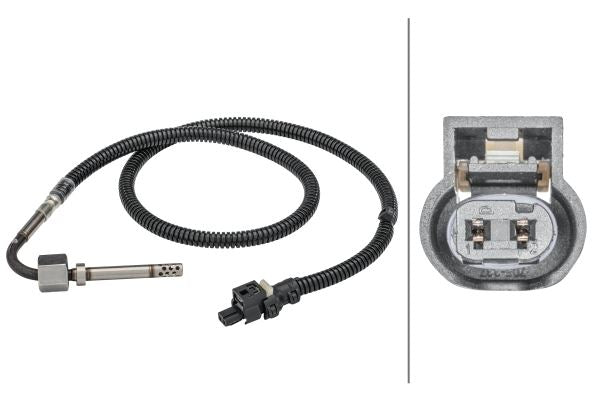Hella Exhaust Gas Temperature Sensor for Mercedes-Benz, OEM quality, OEM 0009052605, MPN 6PT 358 181-691