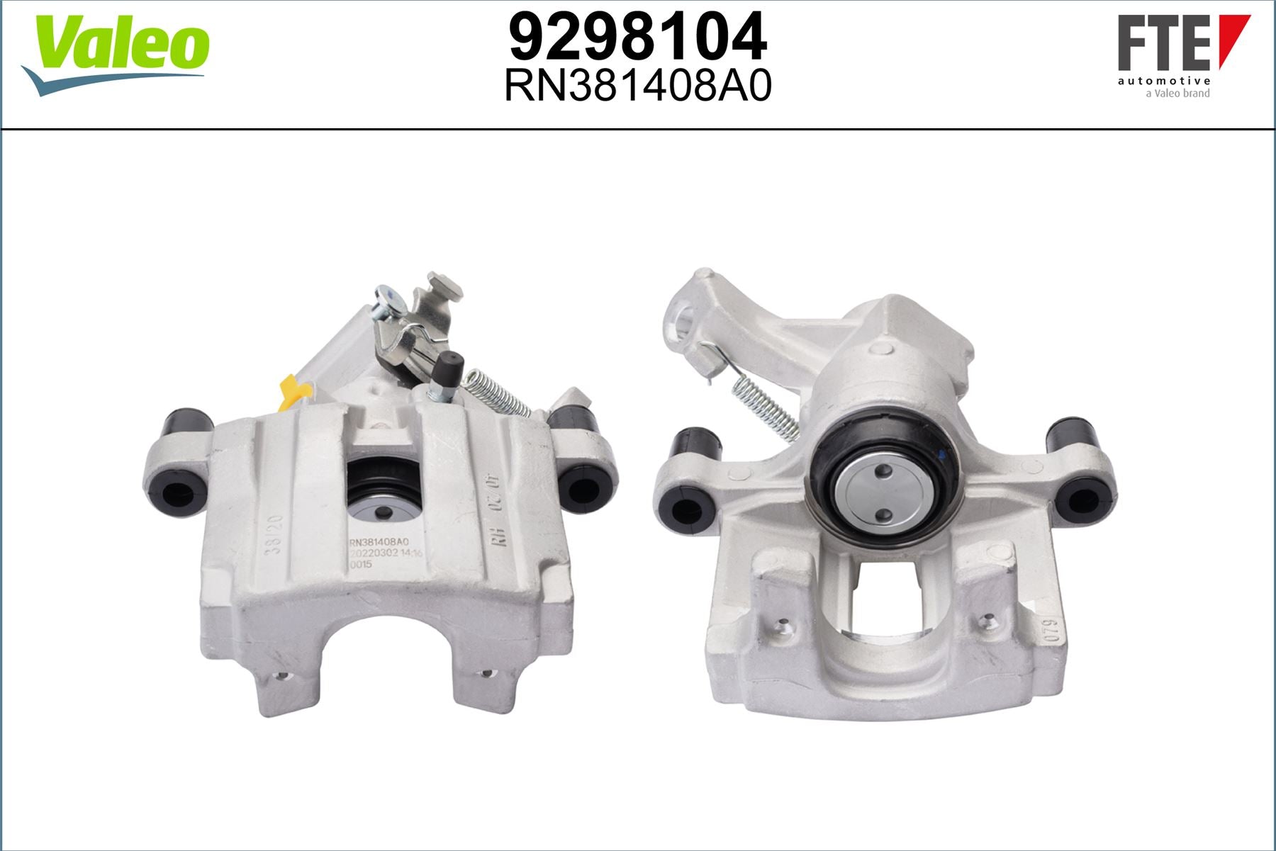 Valeo Right Brake Caliper Right for Cadillac, Vauxhall & more, OEM quality, OEM 542094, MPN 9298104