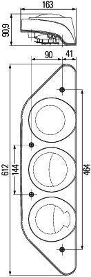 Horizontal Hymer Right Rear Light, Hella OEM, OEM 1778978 - View 4