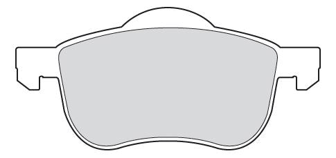 Valeo Front Brake Pad Set for Volvo, OEM quality, OEM 272401.1, MPN 301479