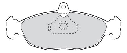 Valeo Front Brake Pad Set for Vauxhall, Chevrolet & more, OEM quality, OEM 1104 6148, MPN 301356