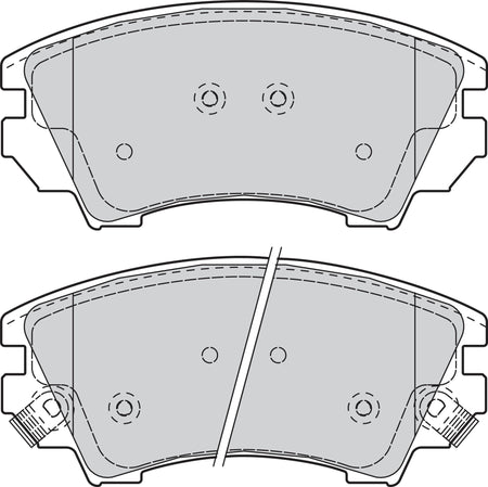 Valeo Front Brake Pad Set for Vauxhall, Chevrolet & more, OEM quality, OEM 1605232, MPN 302117