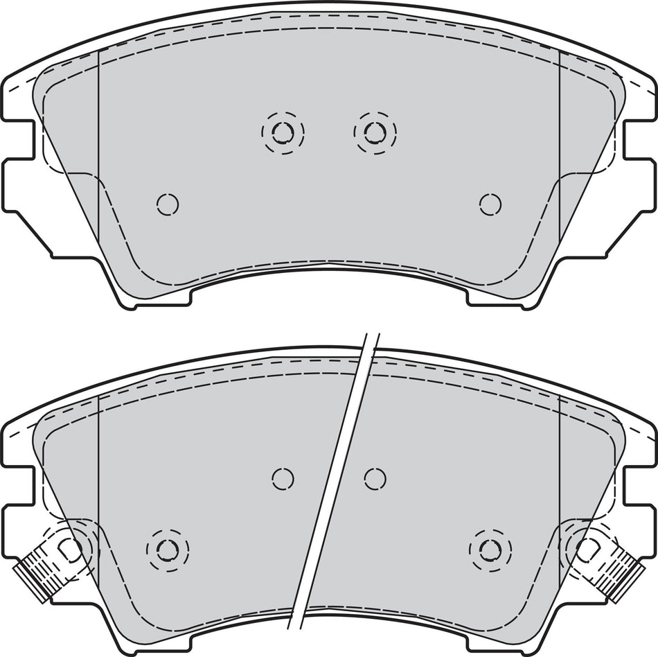 Valeo Front Brake Pad Set for Vauxhall, Chevrolet & more, OEM quality, OEM 1605232, MPN 302117