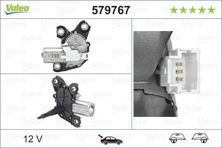 Valeo Rear Wiper Motor for Vauxhall, Peugeot & more, OEM quality, OEM 6405LP - View 4