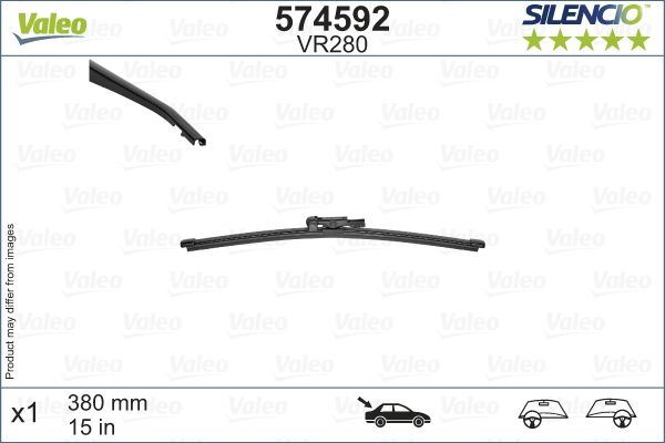 Land Rover Range Rover Sport Rear Wiper Blade, Valeo OEM, OEM LR043987, MPN 574592