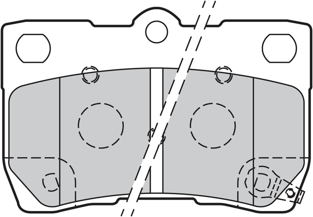 Valeo Rear Brake Pad Set for Lexus, OEM quality, OEM 04466-22190, MPN 301888