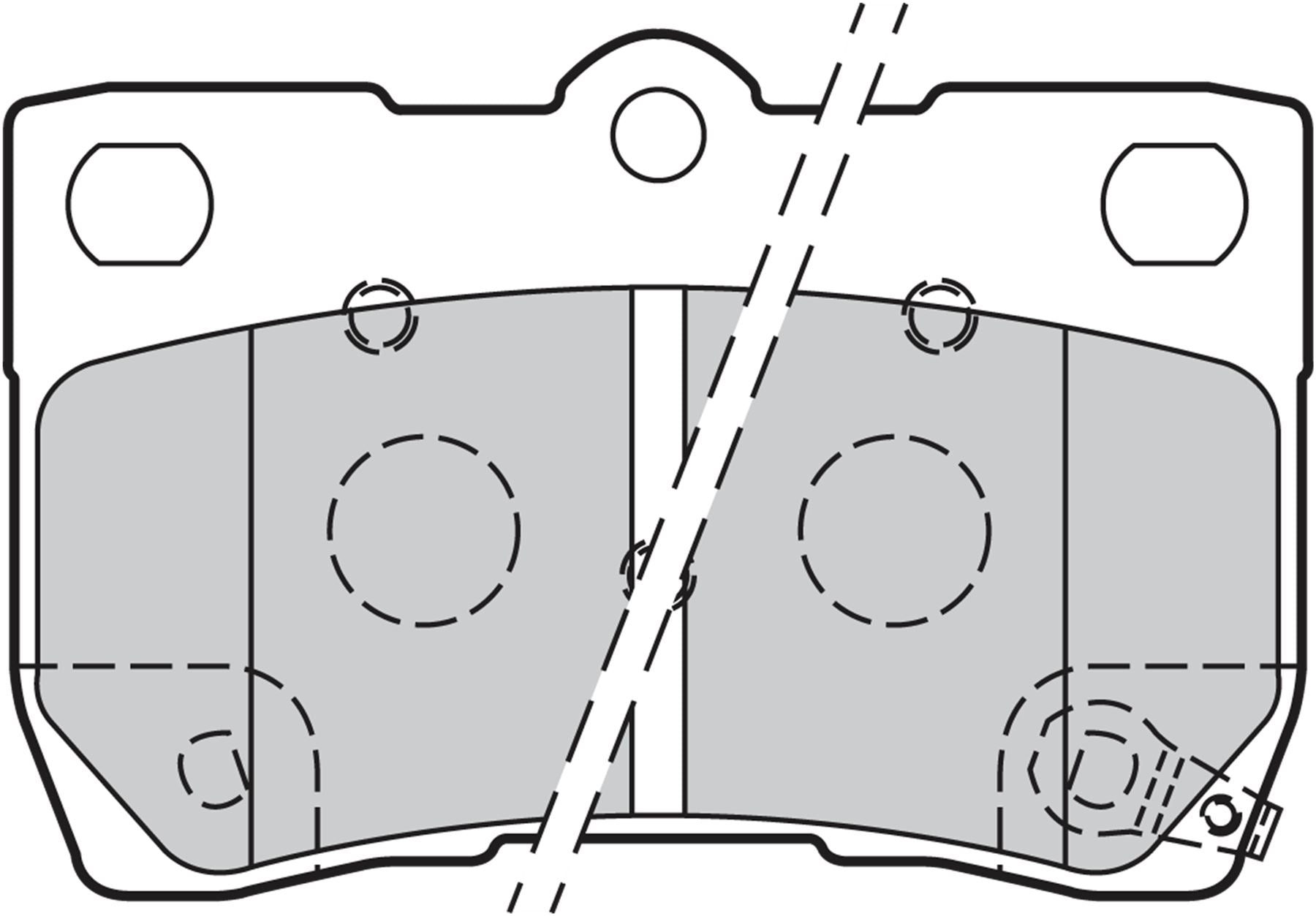 Valeo Rear Brake Pad Set for Lexus, OEM quality, OEM 04466-22190, MPN 301888