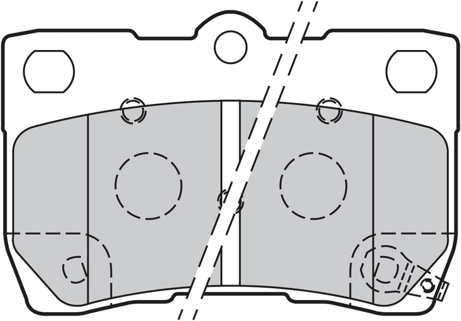 Valeo Rear Brake Pad Set for Lexus, OEM quality, OEM 04466-22190, MPN 301888