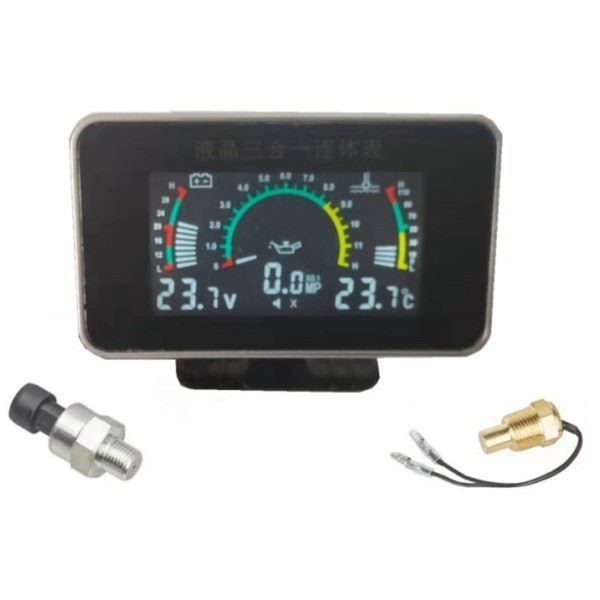 Oil Pressure Water Temperature Voltage Gauge | Eurowagens